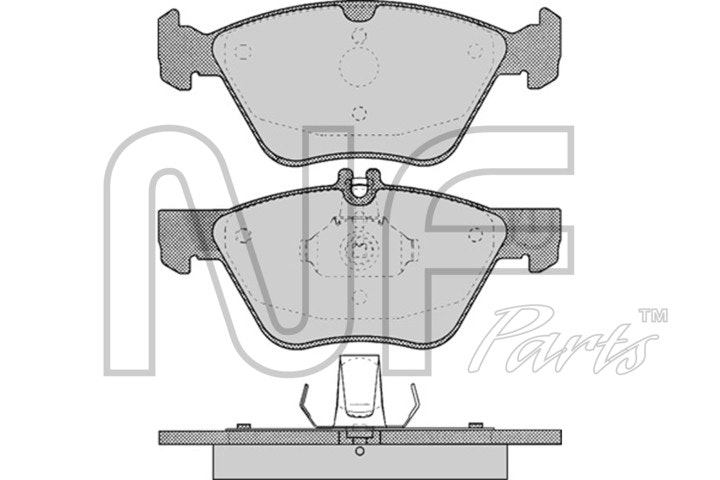 NF PARTS Bremžu uzliku kompl., Disku bremzes NF0007861